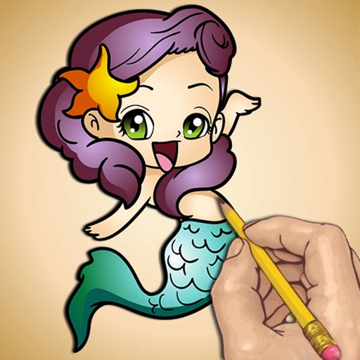 Drawing Lessons Sea Mermaids icon