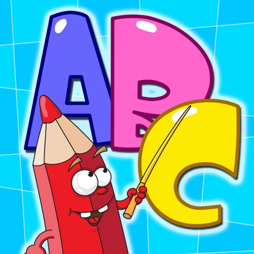 Write the alphabet for kids icon