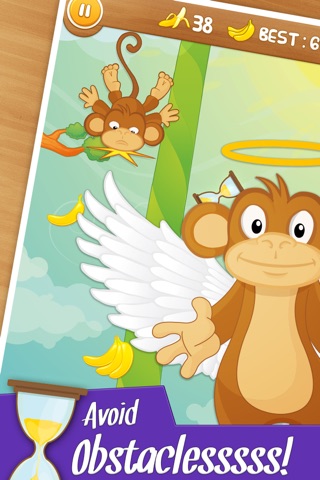 Super Monkey Dive Free - Fun Jumping Game in Jungles of Dextris screenshot 2