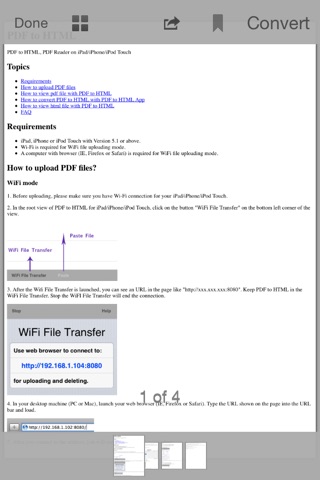 PDF to HTML Converter screenshot 2