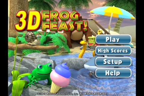 3D Frog Feast Free screenshot 2