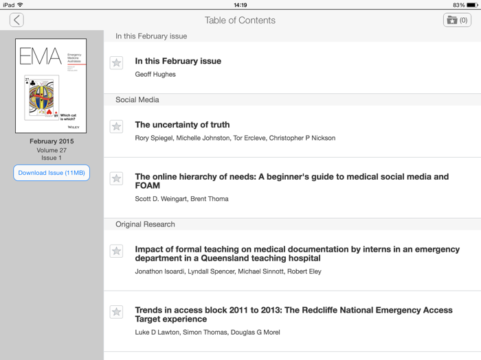 Emergency Medicine Australasia