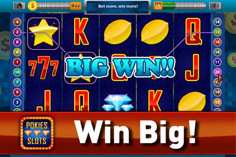 Pokies Slots 777 Lucky Casino - Fun Progressive Style Las Vegas Jackpot Slot Machines 3D FREE screenshot 2