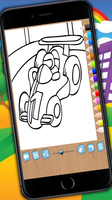 How to cancel & delete Paint and color cars - educational game for girls and boys to color cars or trucks and cars finger printing from iphone & ipad 1