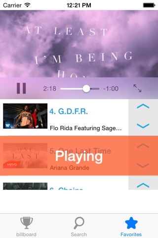 bbPlayer (billboard Free Music) screenshot 3