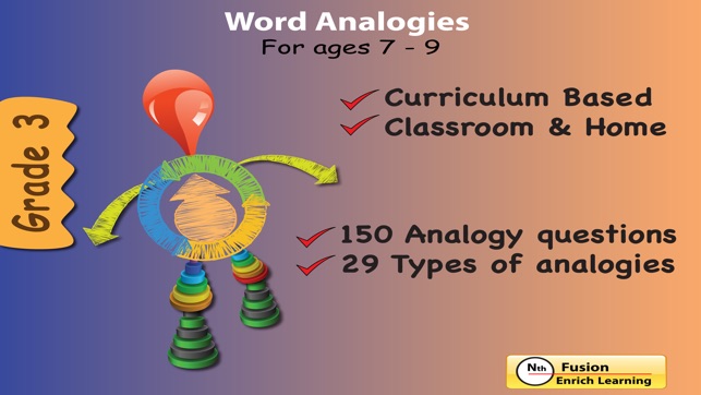 3rd Grade Word Analogy for Classrooms and Home Schools(圖1)-速報App