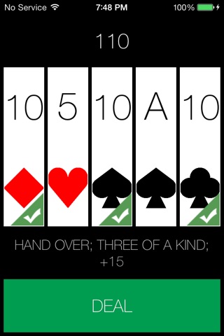 Simple Poker, Five-Card Draw screenshot 2