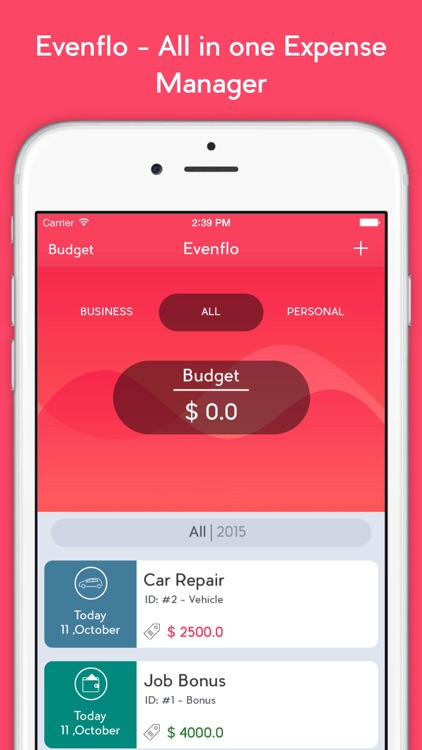 Evenflo - Expense Manager