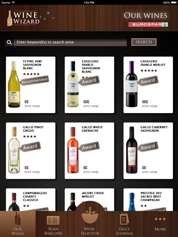 EUROSPAR Wine Wizard for iPad screenshot 2