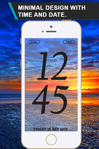 Blended Time: Beautiful Clock that Blends into your Environment. screenshot 3