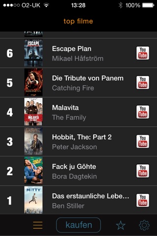 my9 Top 40 : DE kino charts screenshot 2