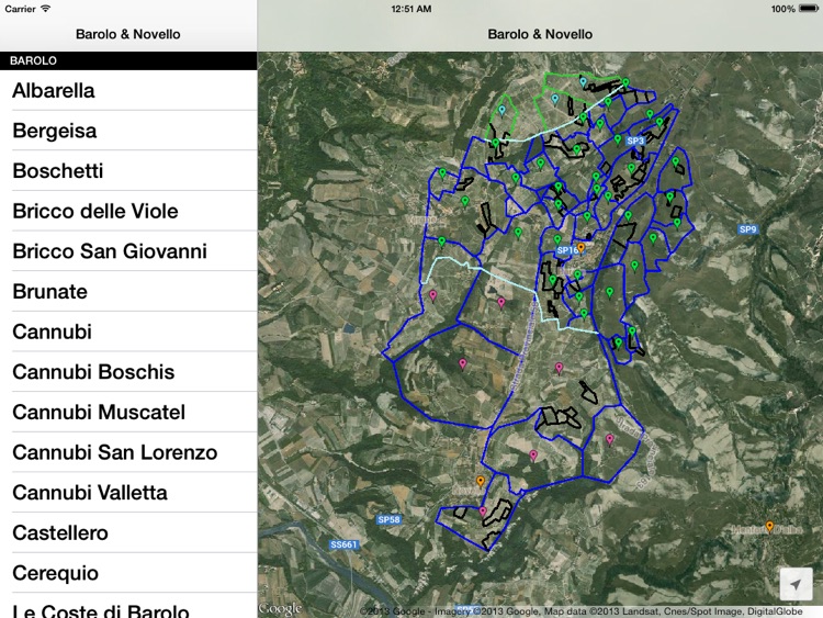 Barolo & Novello Wine Map