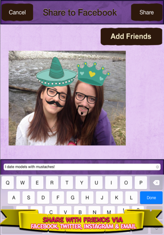 Retro Mustache Fun Photo Editor - The Perfect Camera for Selfies - Free Fake Pictures Booth screenshot 3