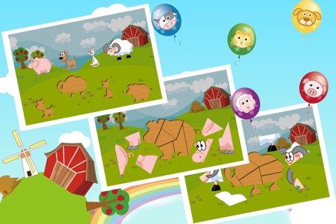 Farm Animal Puzzles - Educational Preschool Learning Games for Kids & Toddlers screenshot 4