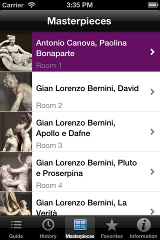 Galleria Borghese English screenshot 3