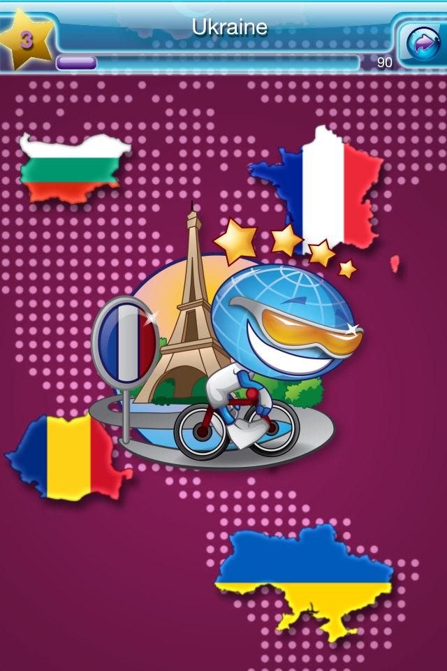 Geo World Games - Fun World and USA Geography Quiz With Audio Pronunciation for Kids screenshot 2