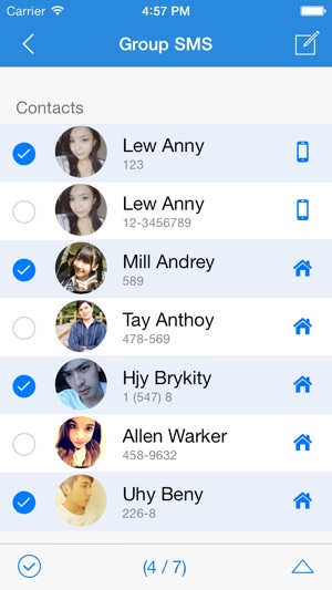 Group Text Free －Send SMS,iMessage,Email Message In Batches (圖1)-速報App