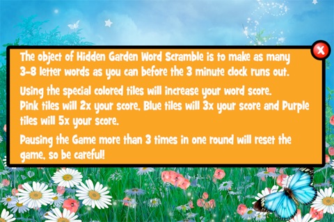 Hidden Garden Word Scramble screenshot 4