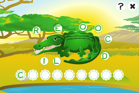 ABC safari games for children: Train your word spelling skills of wild animals for kindergarten and pre-school screenshot 4