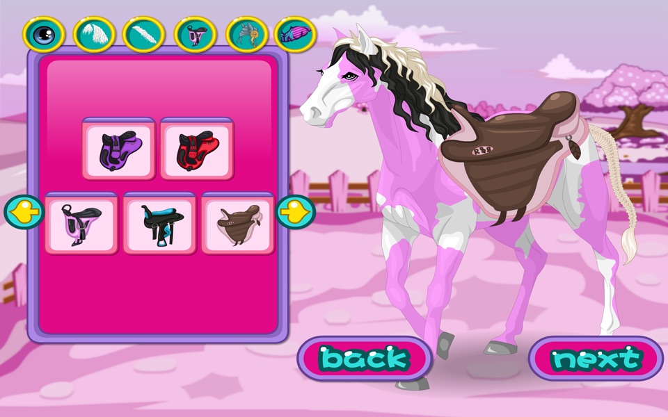 Mary's Horse Dress up 3 - Dress up and make up game for people who love horse games screenshot 3