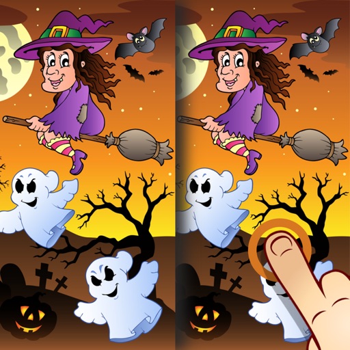 Halloween Find the Difference Game for Kids, Toddlers and Adults iOS App