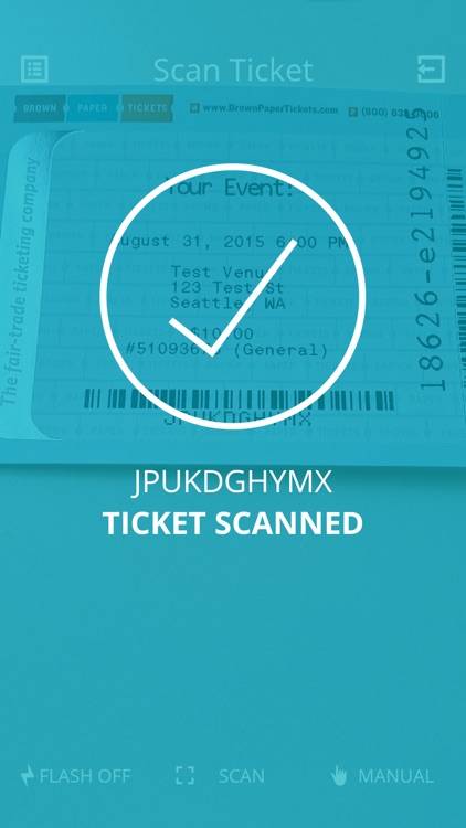 Brown Paper Tickets Scanner