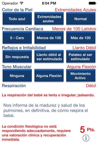 APGAR Test screenshot 2