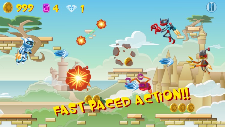 Reckless Robot Hero: Rocket Ship Shooting Free