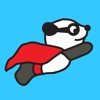 Flying Superhero Panda