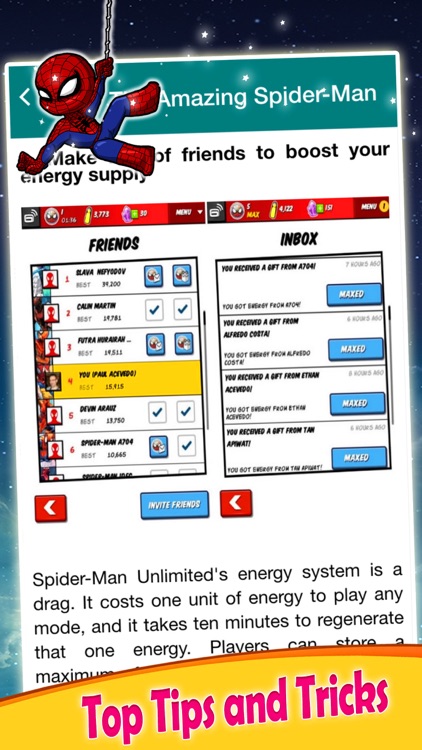 Guide for Spider Man Unlimited