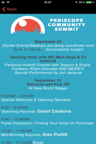 Periscope Community Summit screenshot 4