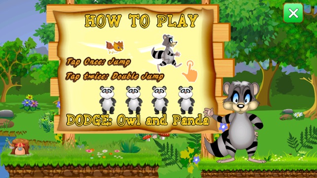 Racoon Voyage Race : Raccoon Animal vs. Panda and Owls(圖2)-速報App