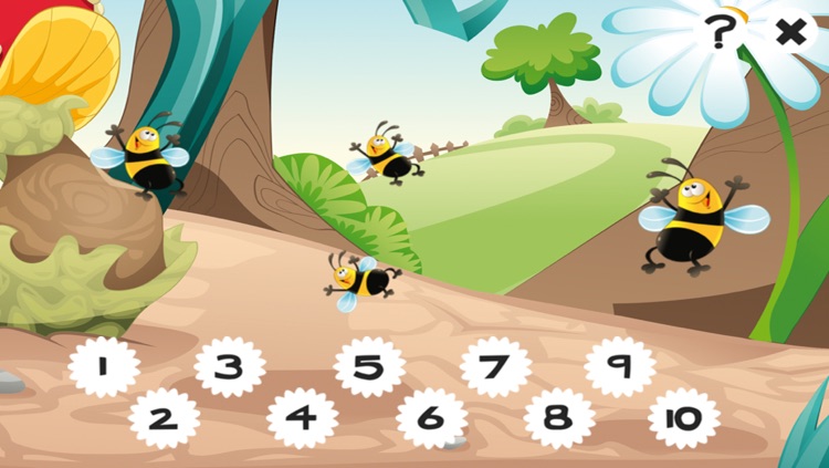 123 Insects Counting Game for Children: Learn to count the numbers 1-10 with bugs of the forest