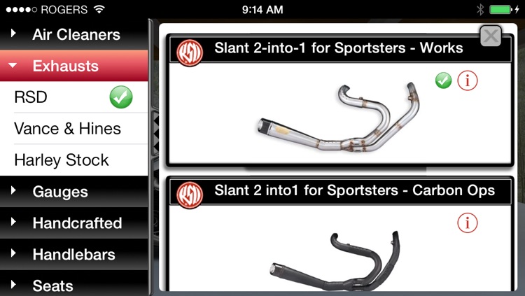 RSD Bike Builder - Motorcycle Parts and Riding Gear screenshot-3