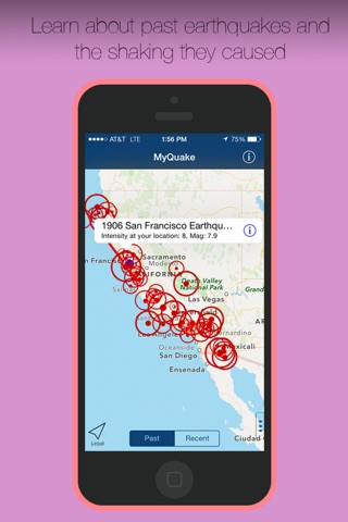 MyQuake - UC Berkeley Earthquake App screenshot 2