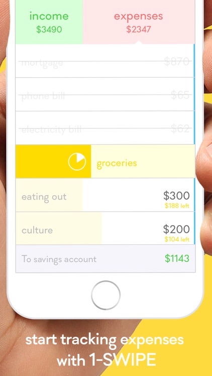 monthly - budget planner w/ 1-SWIPE expense tracker