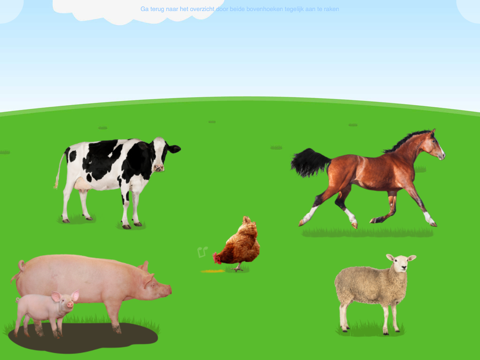 Dierenliedjes - spelend leren over dieren en hun geluiden via liedjes screenshot 2