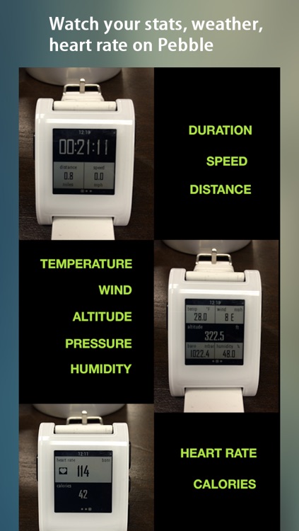 WeatherRun: Cycling, Walk, Hike Tracker, Altimeter- using Barometer, logger with Pebble Watch, Heart Rate monitor, M8 Motion Steps screenshot-4