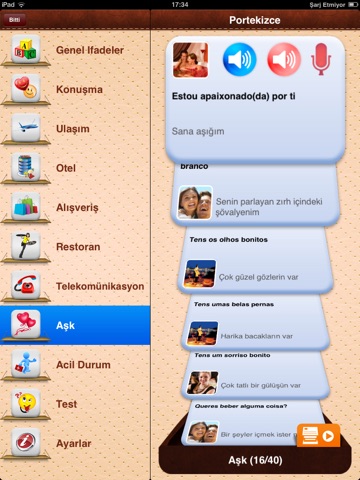 iTalk Portuguese:  Conversation guide - Learn to speak a language with audio phrasebook, vocabulary expressions, grammar exercises and tests for english speakers HD screenshot 2