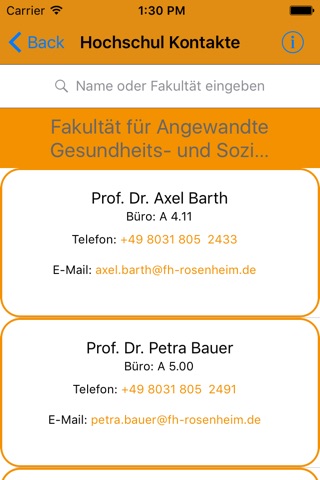 Hochschule Rosenheim Campus App screenshot 4