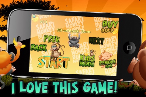 Safari Monkey Bubble Adventure LITE - FREE Kids Game ! screenshot 4