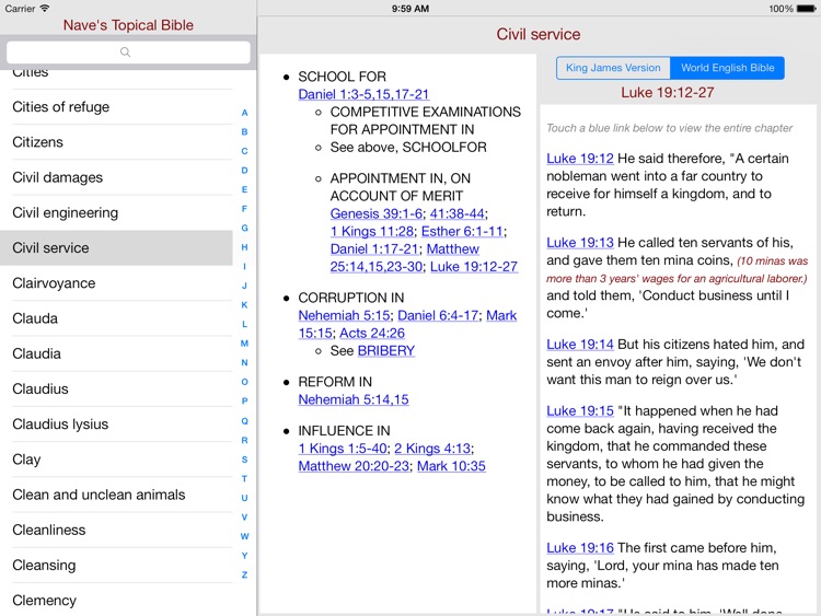 Nave's Topical Bible for iPad