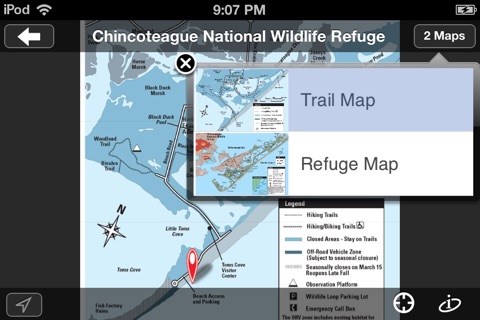 myRefuge – maps and information on bird watching, trails, and historic sites in National Wildlife Refuges screenshot 2