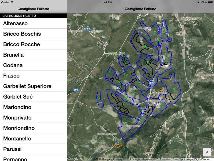 Castiglione Falletto Wine Map
