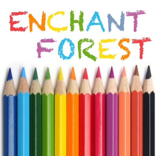 Enchanted Forest Coloring Book Icon