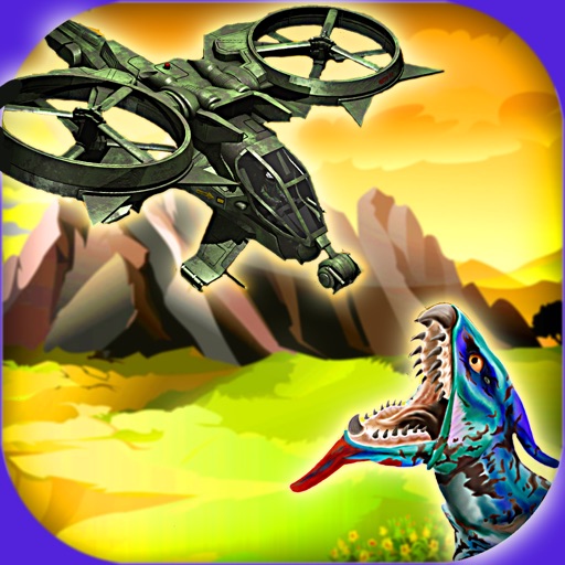 Crazy Helicopter Bomber Attack - Invasion Adventure of the Flying Jurassic Dinosaurs icon