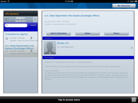 WVUJobFairs Pro screenshot 3