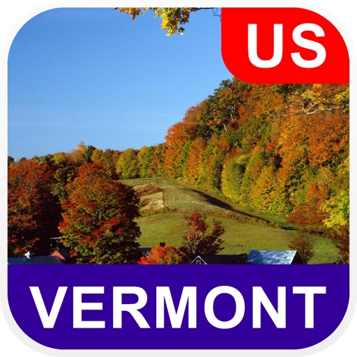 Vermont, USA Offline Map - PLACE STARS