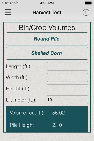 Harvest Test Weight Converter screenshot 3