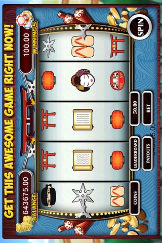 Ninja Slots Machine- Fun slot games screenshot 3